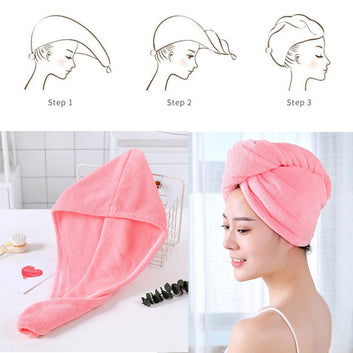 Magic Drying Microfiber Head Hair Dry Towel Wrap