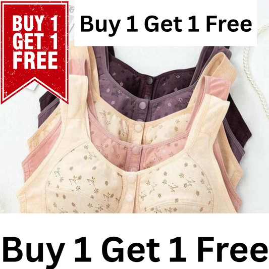 CottonEase Front-Open Soft Bra